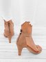 Mostata Women Middle Heel Sandal leopard Ankle Strap Shoes